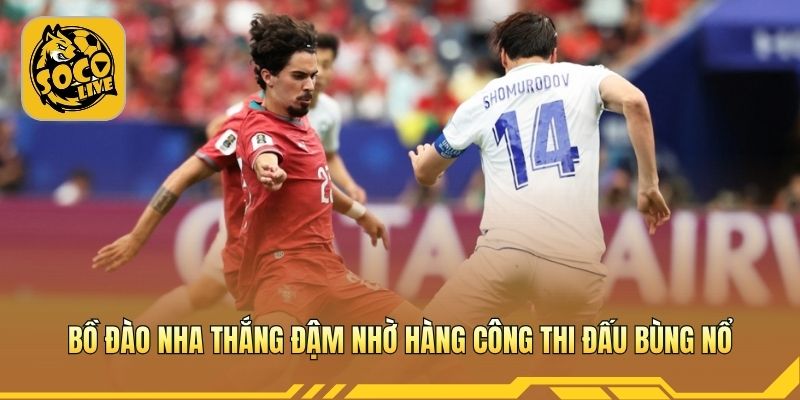 Bồ Đào Nha thắng đậm nhờ hàng công thi đấu bùng nổ